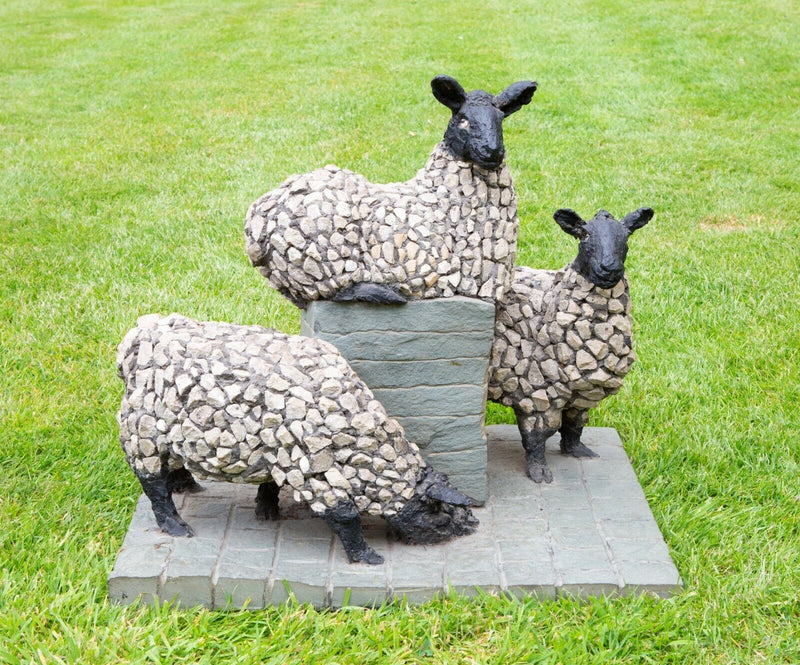 EDWARD 'TED' ROOCROFT, SHEEP, LARGE CONCRETE MAQUETTE SCULPTURE