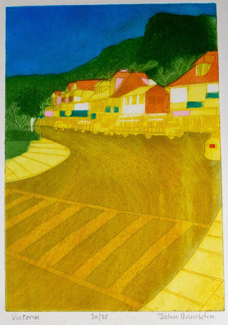JOHN BRUNSDON 'VICTORIA' LIMITED EDITION ETCHING PRINT 30/35, SIGNED