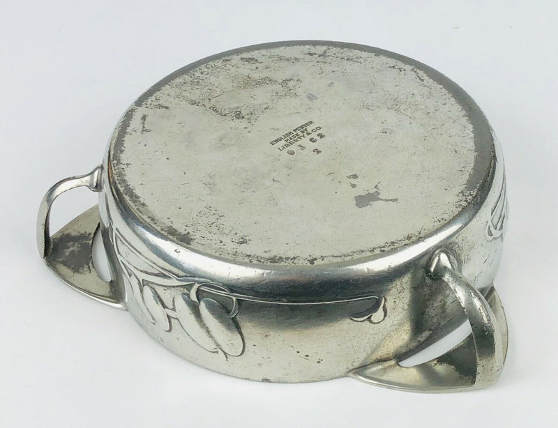ARCHIBALD KNOX for LIBERTY & Co. TUDRIC PEWTER TRI-HANDLED BUTTER DISH BOWL 0162