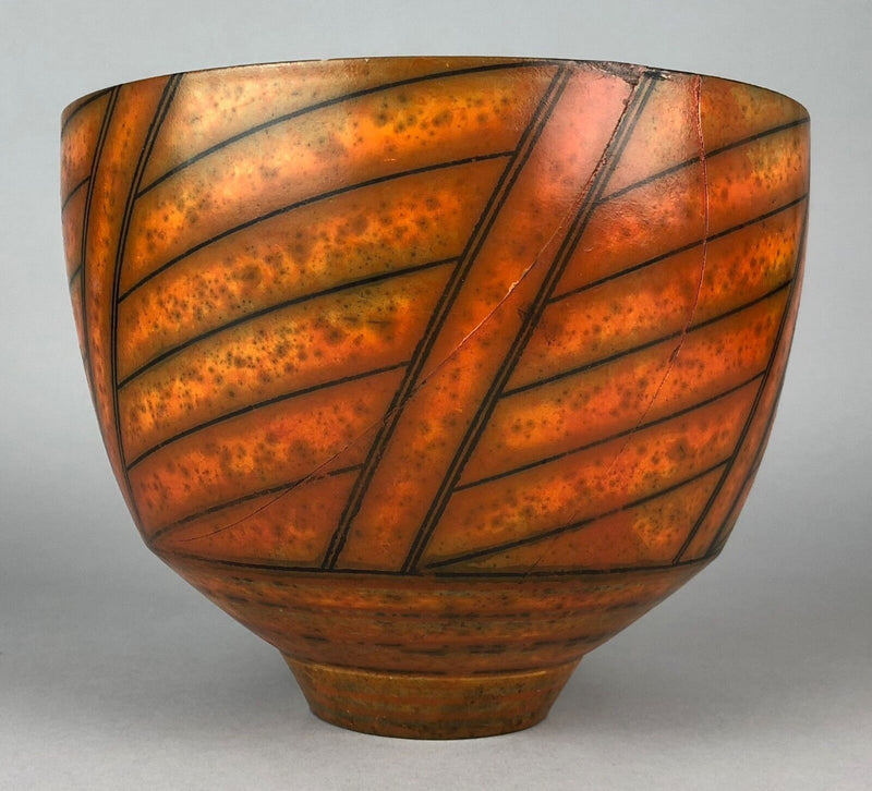 DUNCAN ROSS STUDIO POTTERY BURNISHED TERRA SIGILLATA SLIP BOWL VASE POT