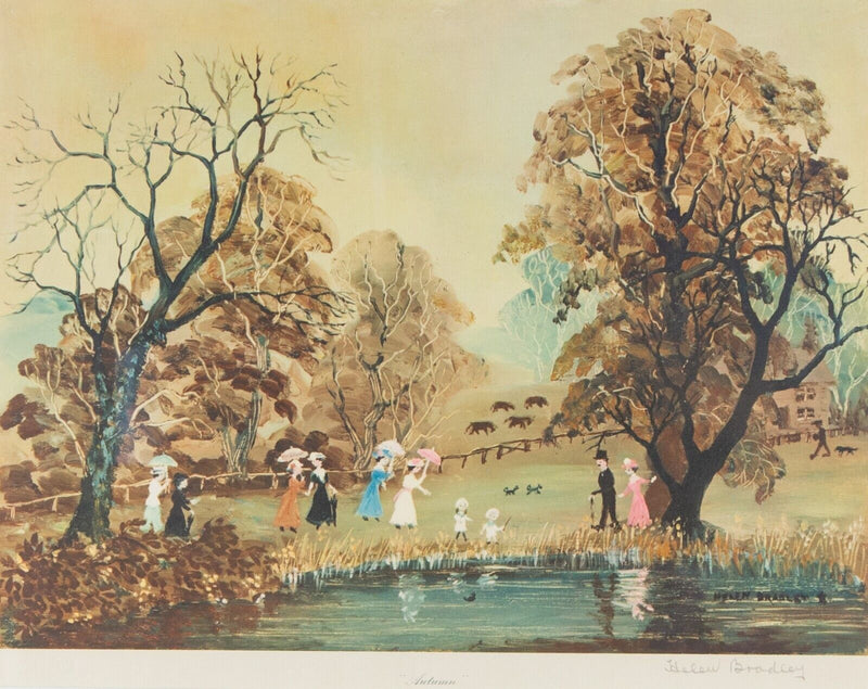 HELEN BRADLEY 'FOUR SEASONS' SPRING SUMMER AUTUMN WINTER, LIMITED EDITION PRINTS