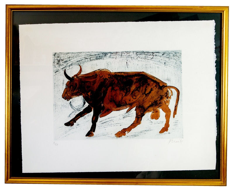 DAME ELISABETH FRINK -BULLRING- LIMITED EDITION ETCHING & AQUATINT PRINT, SIGNED