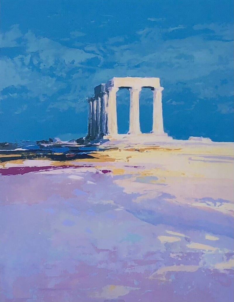 DONALD HAMILTON FRASER -TEMPLE OF APOLLO- LIMITED EDITION SCREEN PRINT, SIGNED