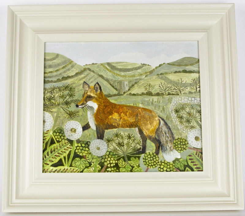 VANESSA BOWMAN, FOX & HILLSIDE, 2014 ORIGINAL OIL PAINTING, SIGNED