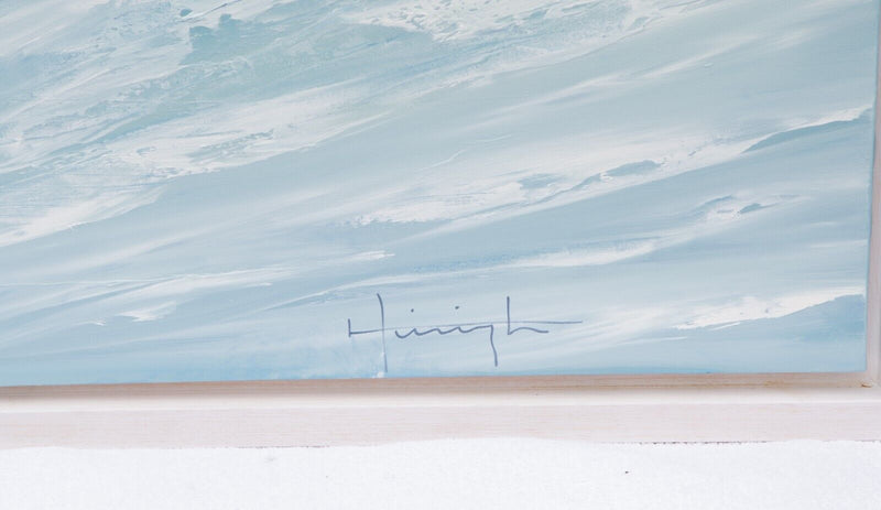 LYNNE TIMMINGTON 'MEDITERRANEAN BLUE' SEASCAPE, OIL ON CANVAS, SIGNED