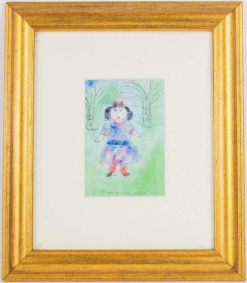 DORA HOLZHANDLER 'ST CHRISTOBELLE' WATERCOLOUR, SIGNED