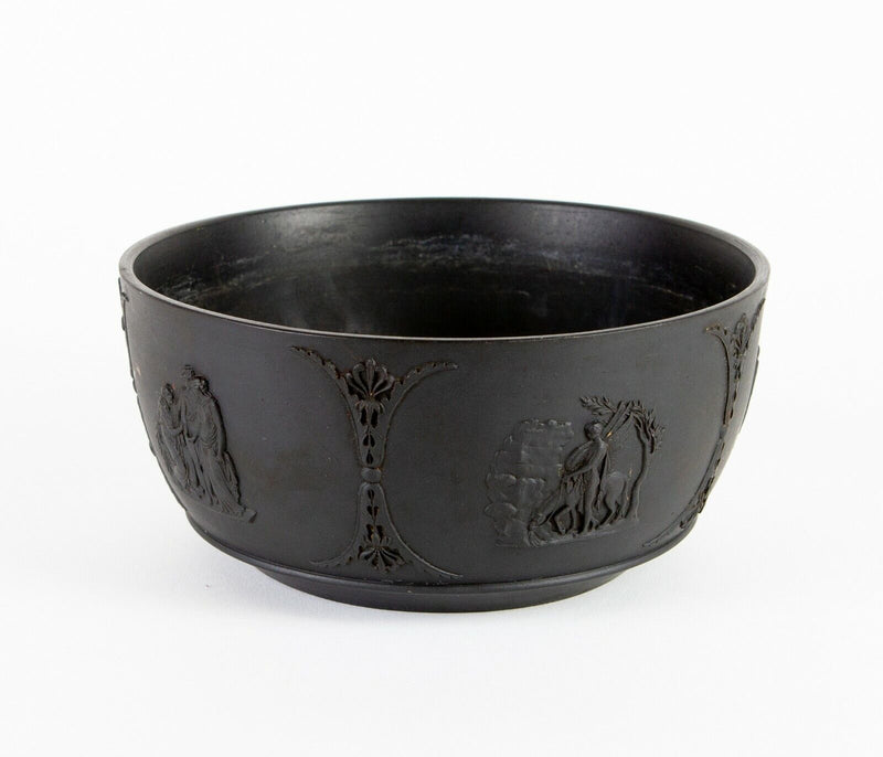WEDGWOOD BLACK BASALT JASPERWARE NEO-CLASSICAL DESIGN BOWL