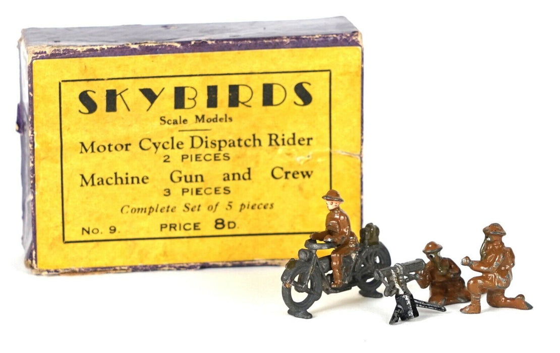 Skybirds Scale Models, Motor Cycle Dispatch Rider, Machine Gun & Crew ...