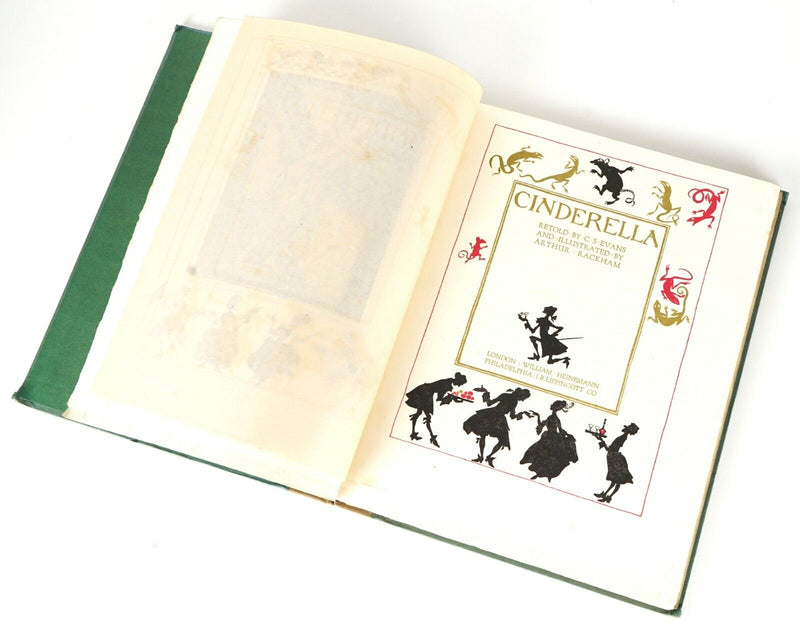 CS EVANS 'CINDERELLA' 1919 HEINEMAN, LIMITED EDITION, ILLUSTRATED ARTHUR RACKHAM, SIGNED