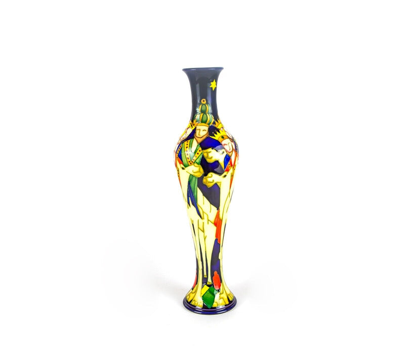 MOORCROFT 'THREE KINGS' 2007 KERRY GOODWIN CHRISTMAS NATIVITY VASE 32cm, BOXED