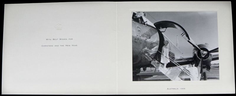 ELIZABETH ROYAL, QUEEN MOTHER - AUSTRALIA 1966, OFFICIAL CHRISTMAS NEW YEAR CARD