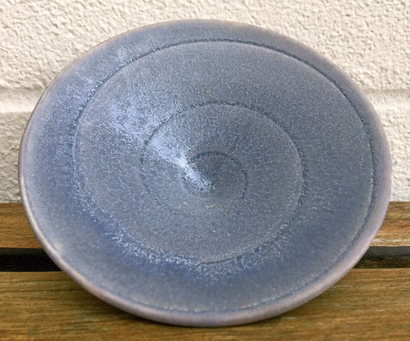 EMILY MYERS - STUDIO POTTERY SPIRAL SHELL BOWL DISH -ART IN ACTION 92 EXHIBITION?