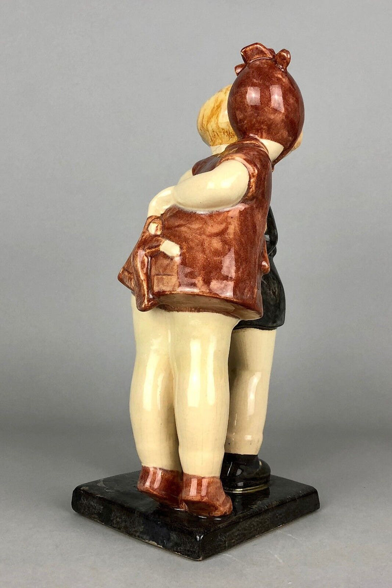 MARCEL GUILLARD & ALEXANDRE KELETY, ETLING FRANCE ART DECO CHILDREN FIGURE MODEL