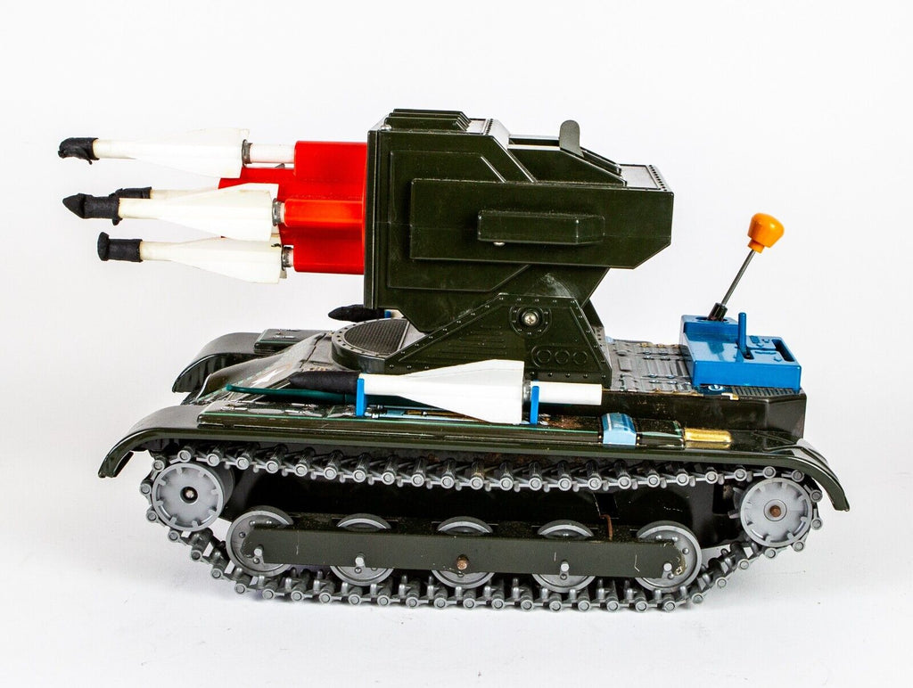 Masudaya, Missile Tank Ms33, Vintage Japanese Tin Plate Model Army