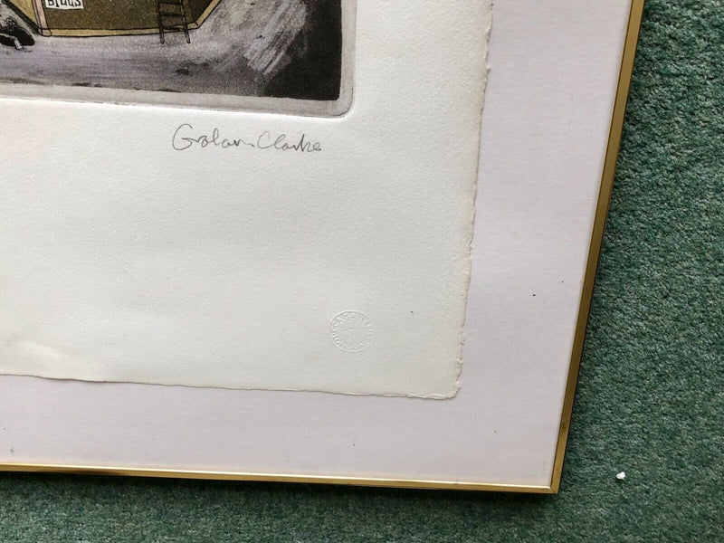 GRAHAM CLARKE 'THE WOODEN O' LIMITED EDITION ETCHING/AQUATINT 92/250 SIGNED