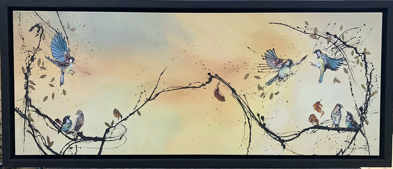 KAY DAVENPORT -TAKING FLIGHT- LARGE LIMITED EDITION BIRD CANVAS PRINT 107/195