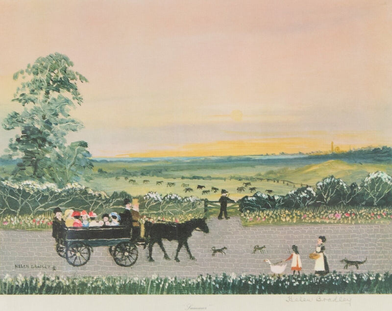 HELEN BRADLEY 'FOUR SEASONS' SPRING SUMMER AUTUMN WINTER, LIMITED EDITION PRINTS