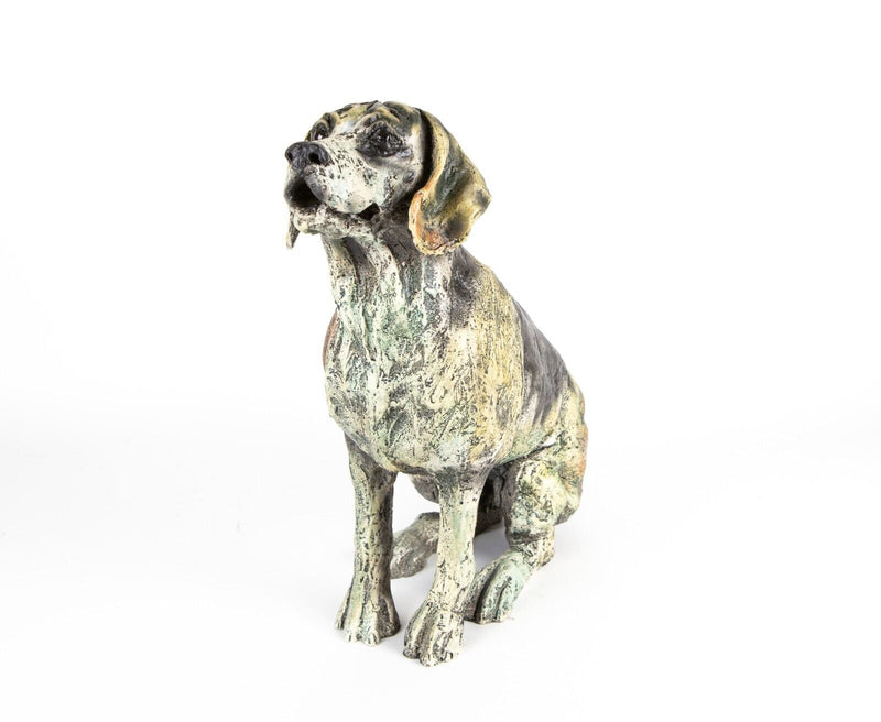 APRIL SHEPHERD 'PAYING ATTENTION' LIMITED EDITION BEAGLE DOG SCULPTURE 8/30 C.O.A.