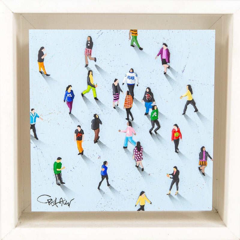 CRAIG ALAN 'HOTLANTA' ATLANTA, ORIGINAL MIXED MEDIA PAINTING, SIGNED