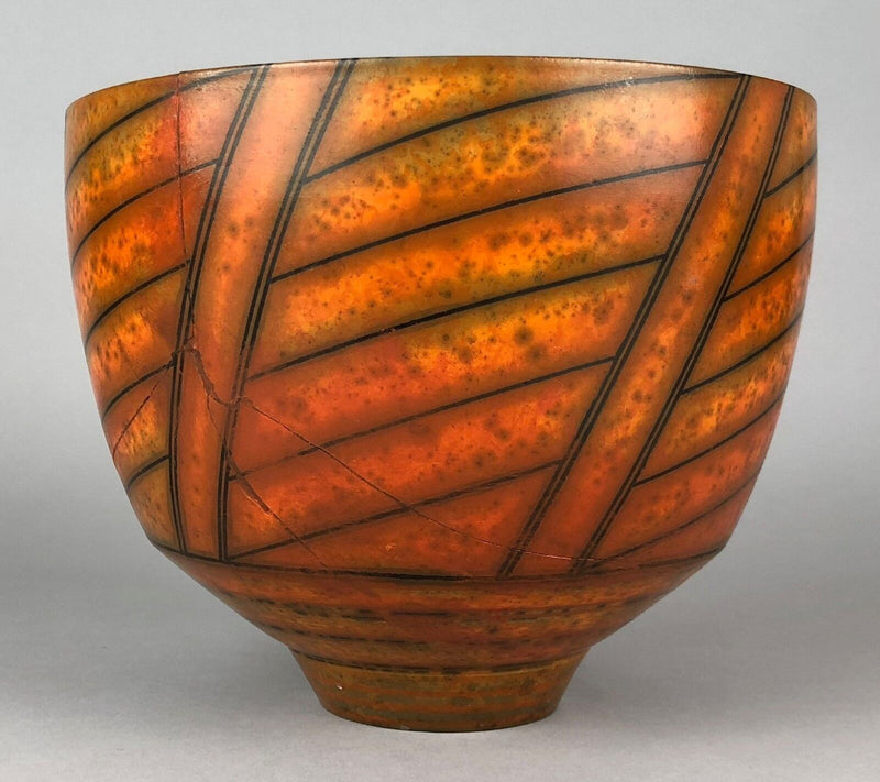 DUNCAN ROSS STUDIO POTTERY BURNISHED TERRA SIGILLATA SLIP BOWL VASE POT