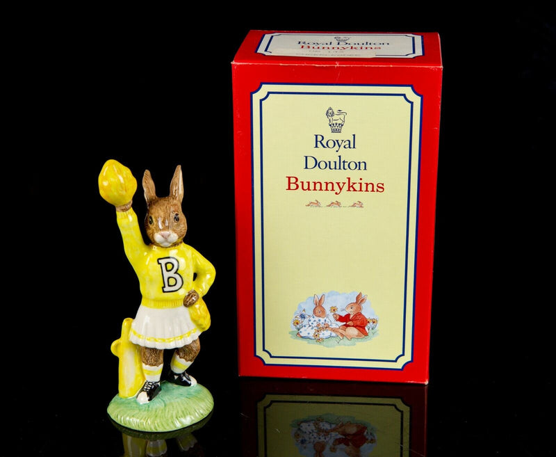 ROYAL DOULTON 'CHEERLEADERS' LIMITED EDITION BUNNYKINS FIGURES DB142 DB143 BOXED