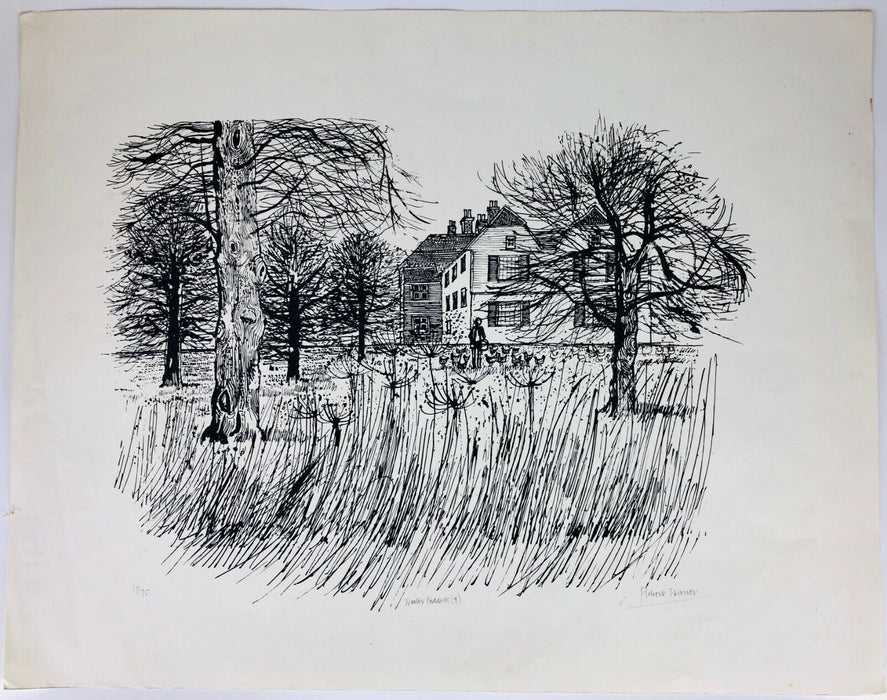 ROBERT TAVENER RE 'WINTER PADDOCK' LIMITED EDITION LITHOGRAPH PRINT, SIGNED