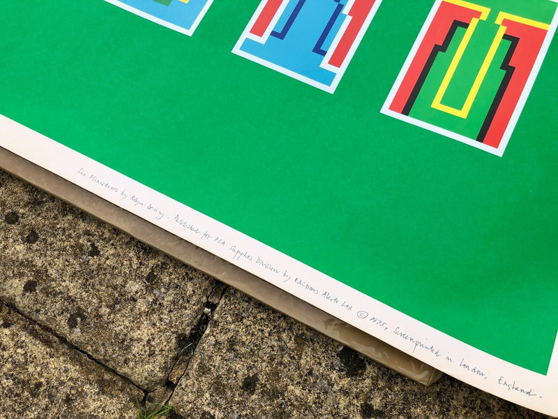 ROBYN DENNY 'SIX MINIATURES' 1975 LARGE SCREEN PRINT GREEN
