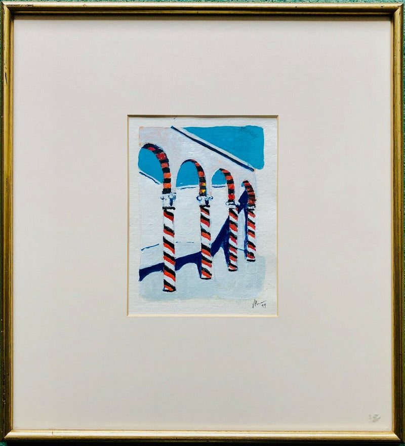 JEREMY MASON, ARCHITECTURAL ARCHWAY STUDY 1999, MIXED MEDIA, SIGNED