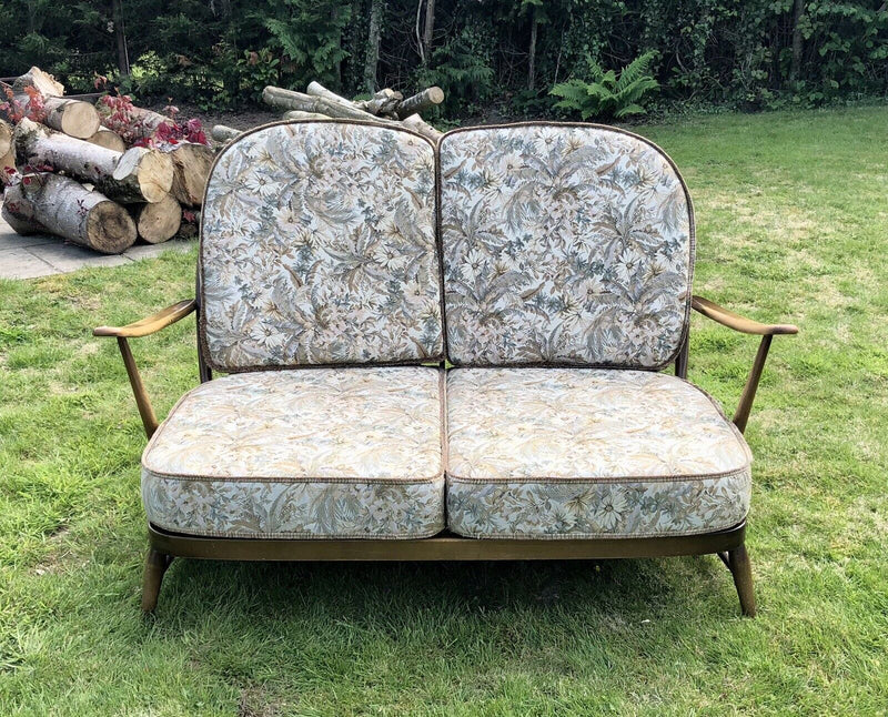 MID-CENTURY RETRO ERCOL WINDSOR TWO-SEATER SOFA SETTEE DAYBED MODEL 203