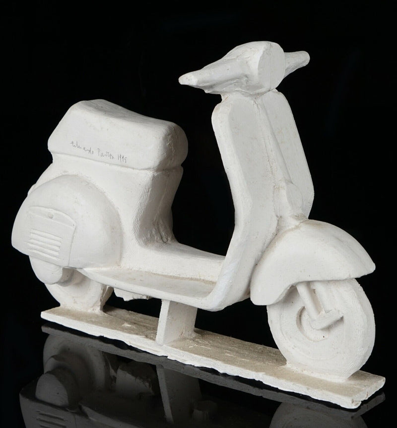 EDUARDO PAOLOZZI - VESPA/LAMBRETTA SCOOTER, '95 PLASTER FIGURE MODEL, SIGNED