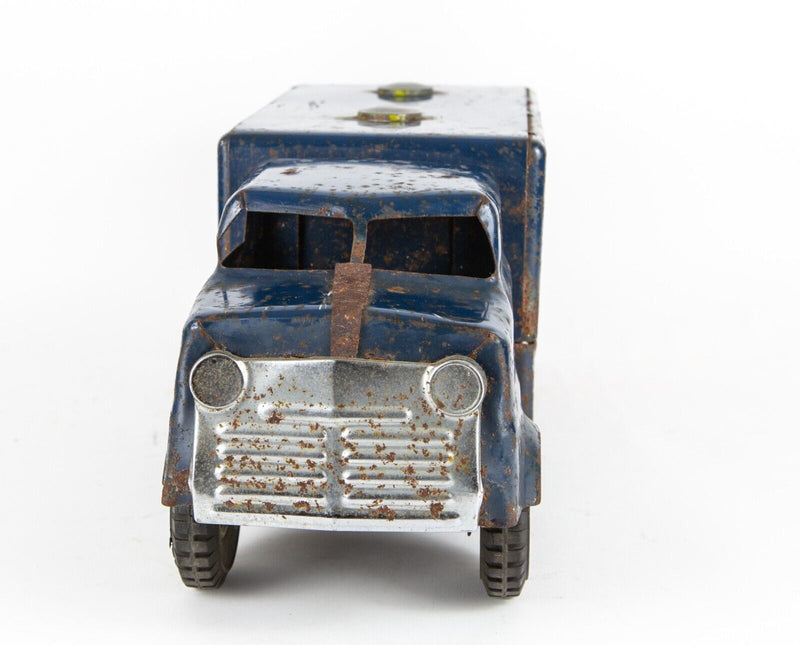 VINTAGE TRIANG PRESSED STEEL TIN PLATE BLUE MAIL TRUCK LORRY VAN TOY MODEL