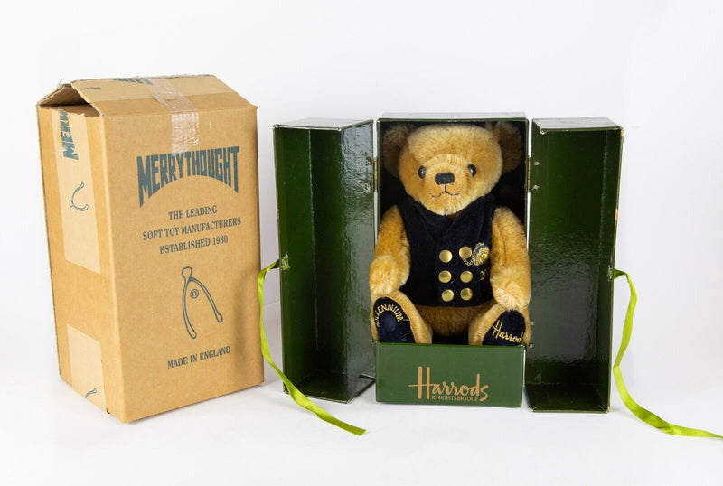 MERRYTHOUGHT -MILLENNIUM BEAR- 2000 LIMITED EDITION HARRODS TEDDY 17/500, BOXED