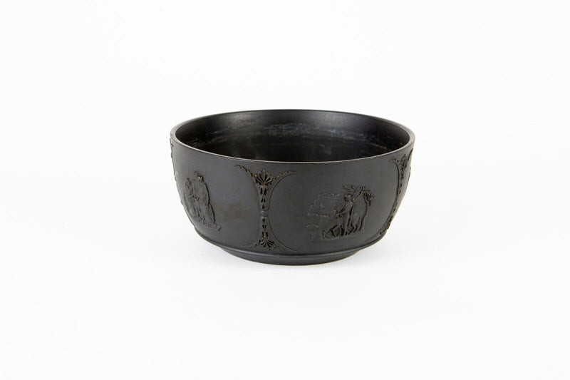 WEDGWOOD BLACK BASALT JASPERWARE NEO-CLASSICAL DESIGN BOWL