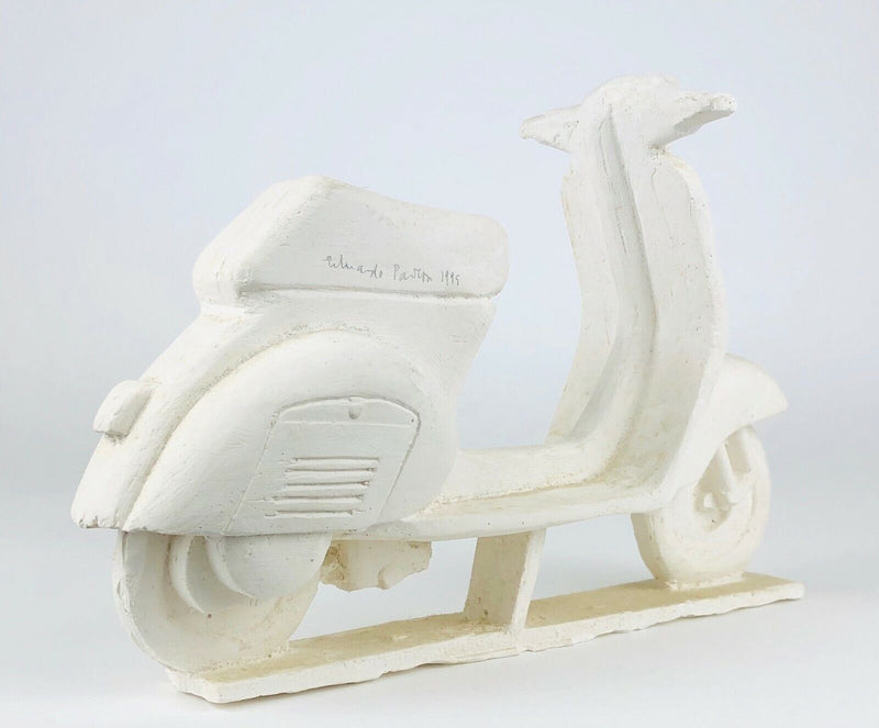EDUARDO PAOLOZZI - VESPA/LAMBRETTA SCOOTER, '95 PLASTER FIGURE MODEL, SIGNED