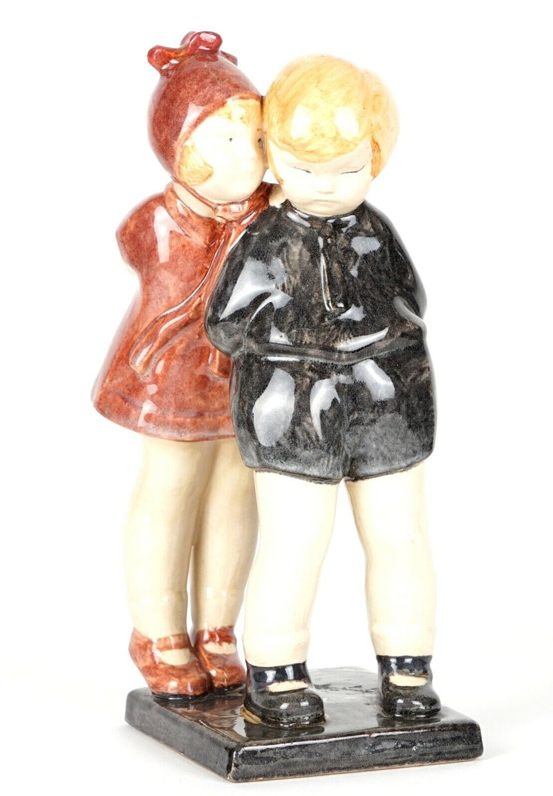 MARCEL GUILLARD & ALEXANDRE KELETY, ETLING FRANCE ART DECO CHILDREN FIGURE MODEL