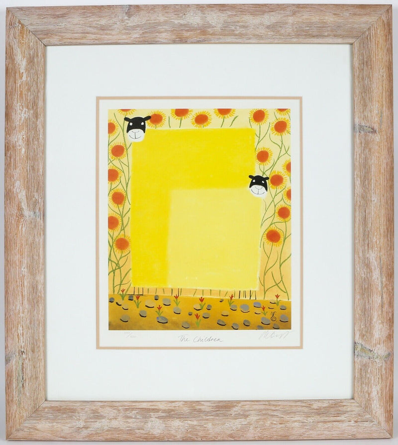 MACKENZIE THORPE 'THE CHILDREN' LIMITED EDITION SHEEP PRINT C.O.A.