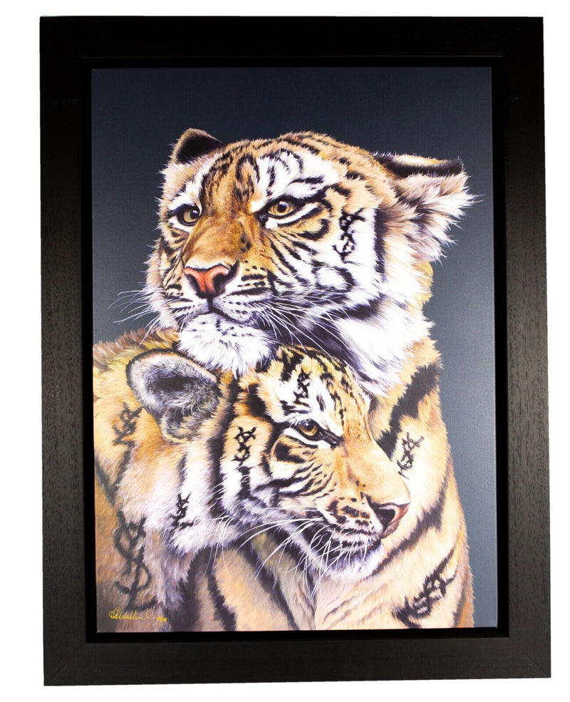 HAYLEY GOODHEAD 'YOUNG SWEET LOVE' LIMITED EDITION TIGER PRINT 75/195 & C.O.A.
