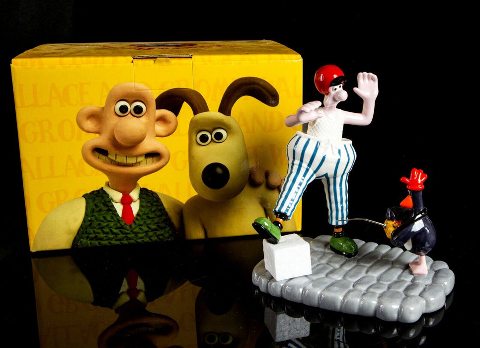 COALPORT CHARACTERS -WALLACE OUT OF CONTROL- LIMITED EDITION WALLACE & GROMIT FIGURE