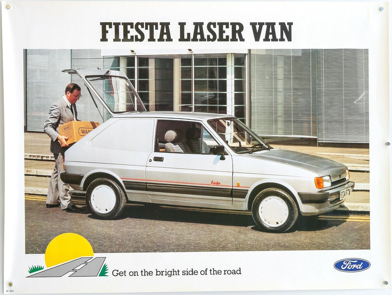 FORD FIESTA LASER VAN - ORIGINAL DEALER SHOWROOM ADVERTISING POSTER SP1804 126
