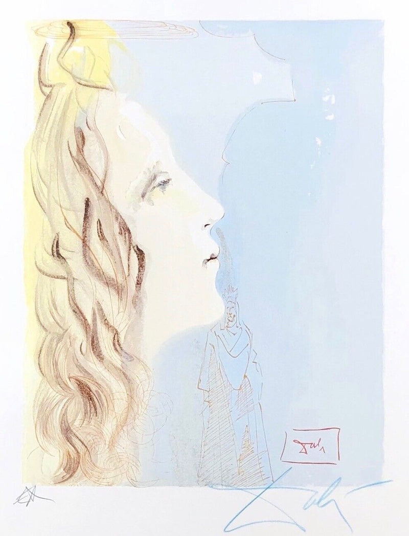 SALVADOR DALI 'GREATEST BEAUTY OF BEATRICE' LITHOGRAPH PRINT, SIGNED