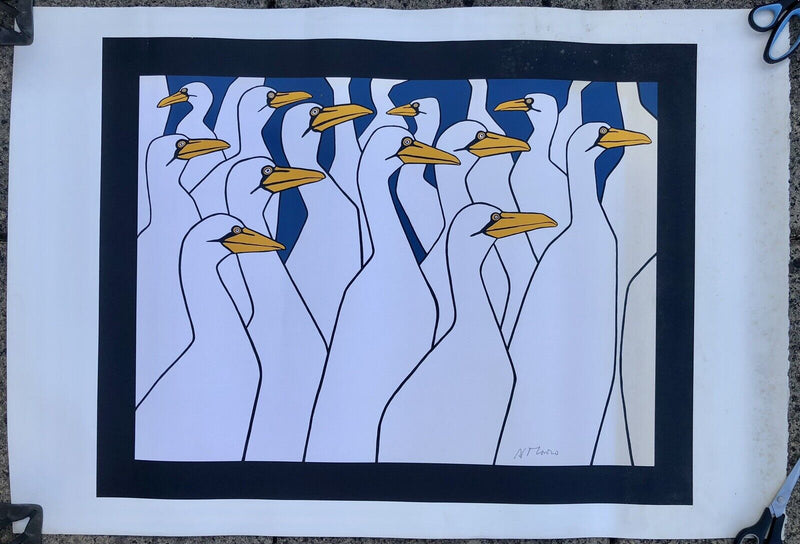NICHOLAS MONRO (BRITISH, b.1936) 'COLONY' 1972 LARGE SCREEN PRINT, SIGNED