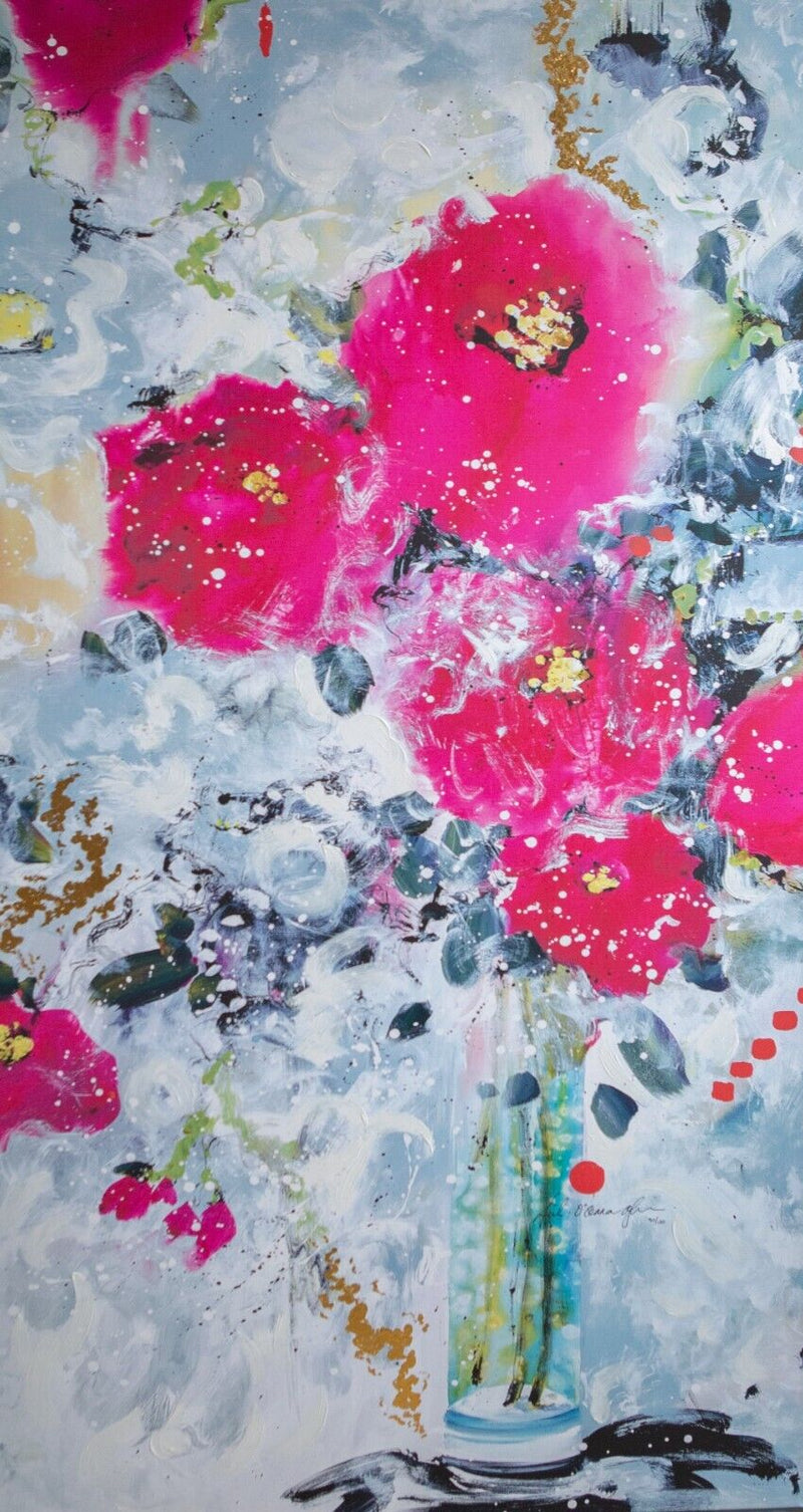 DANIELLE O'CONNOR AKIYAMA 'THE AWAKENING' LARGE LIMITED EDITION FLORAL PRINT & C.O.A