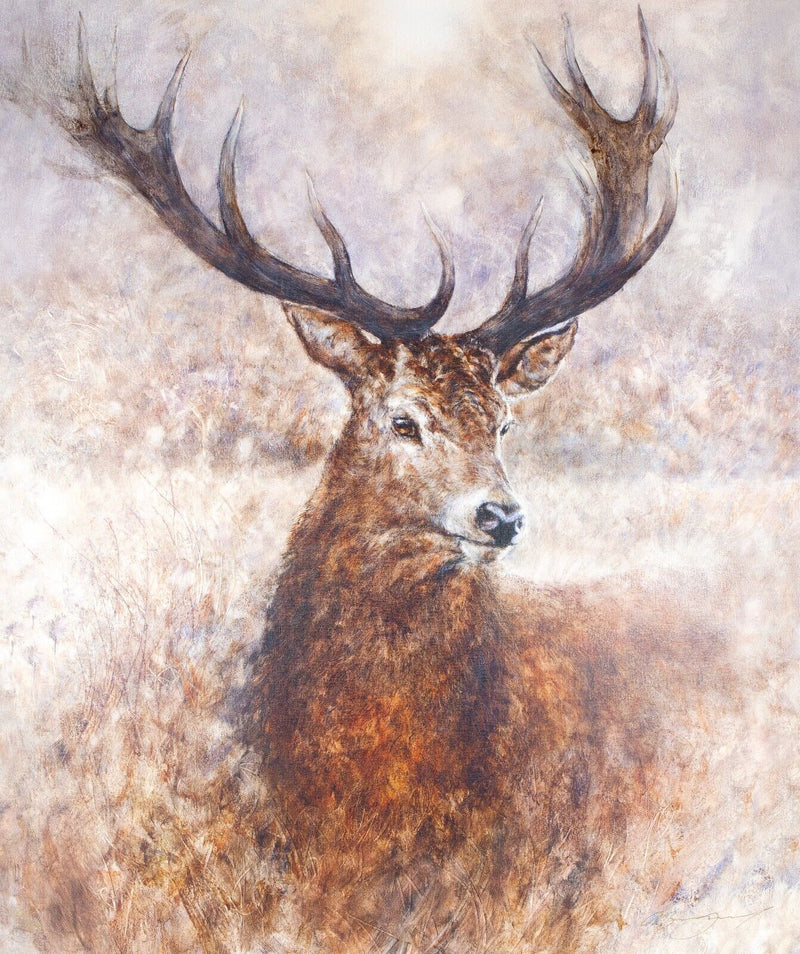 GARY BENFIELD 'NOBLE' LARGE LIMITED EDITION STAG DEER PRINT 18/195 & C.O.A.