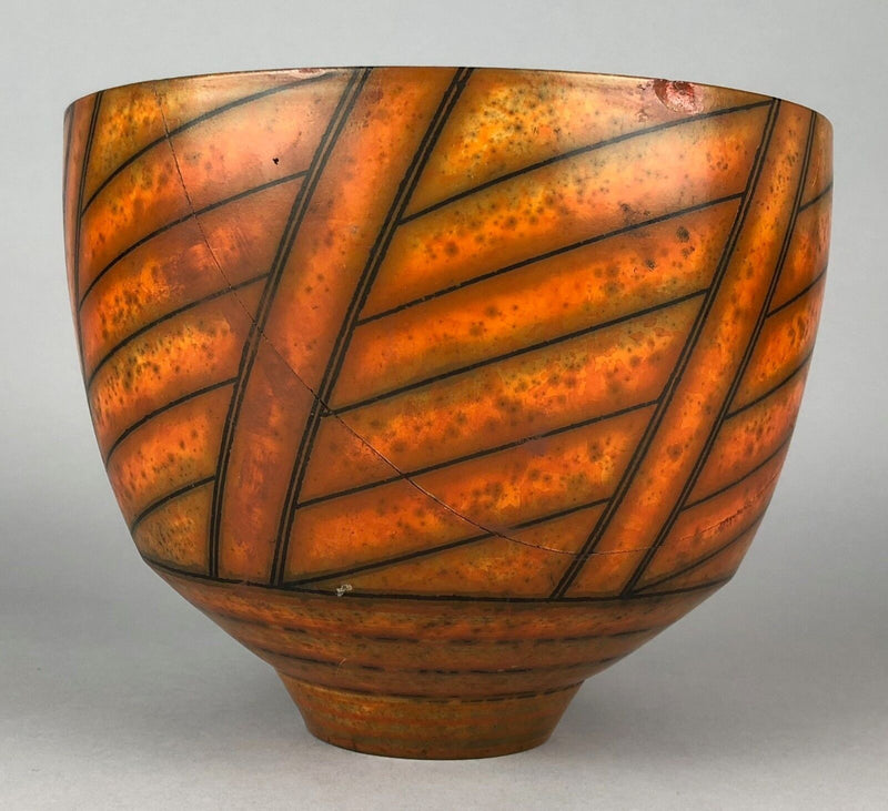 DUNCAN ROSS STUDIO POTTERY BURNISHED TERRA SIGILLATA SLIP BOWL VASE POT
