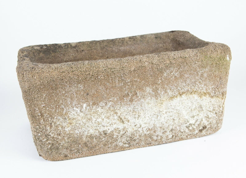 RECONSTITUTED STONE RECTANGULAR PLANTER URN TROUGH VASE GARDEN ORNAMENT