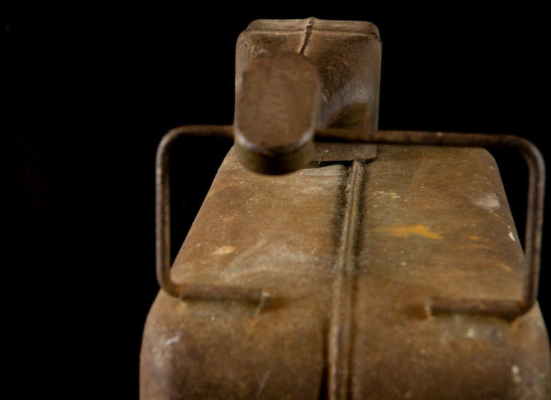 ALLBOY - VINTAGE PETROL FUEL JERRY CAN CONTAINER, COLLECTABLE AUTOMOBILIA