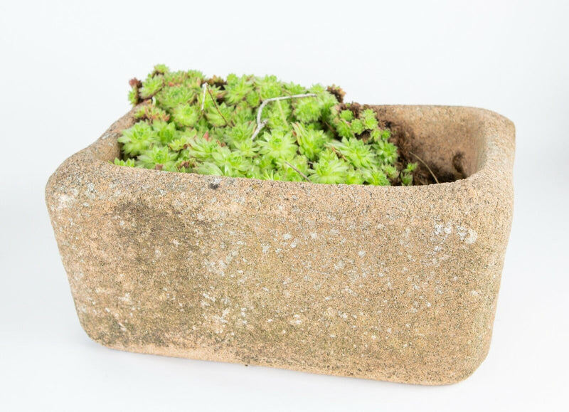 RECONSTITUTED STONE RECTANGULAR PLANTER URN TROUGH VASE GARDEN ORNAMENT