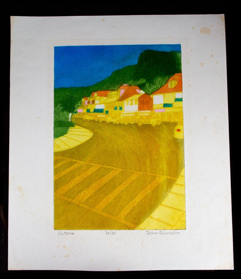 JOHN BRUNSDON 'VICTORIA' LIMITED EDITION ETCHING PRINT 30/35, SIGNED