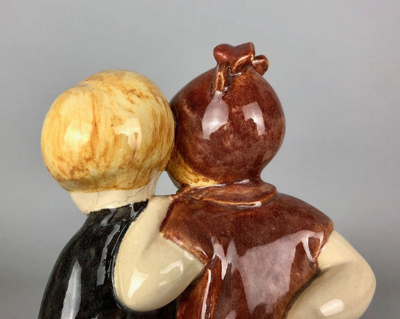 MARCEL GUILLARD & ALEXANDRE KELETY, ETLING FRANCE ART DECO CHILDREN FIGURE MODEL