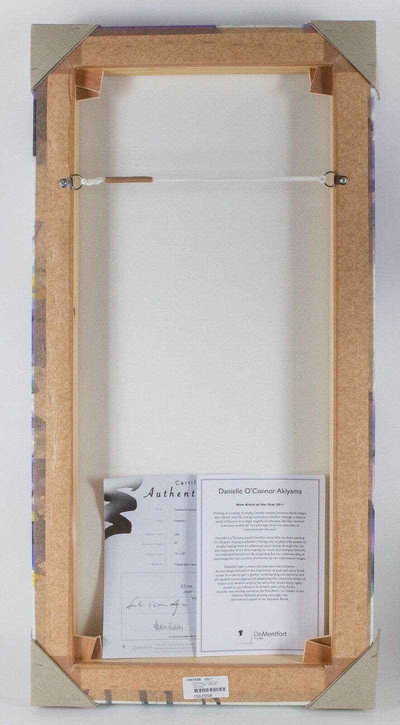 DANIELLE O'CONNOR AKIYAMA 'POSTERITY I' LIMITED EDITION FLOWER PRINT & C.O.A.